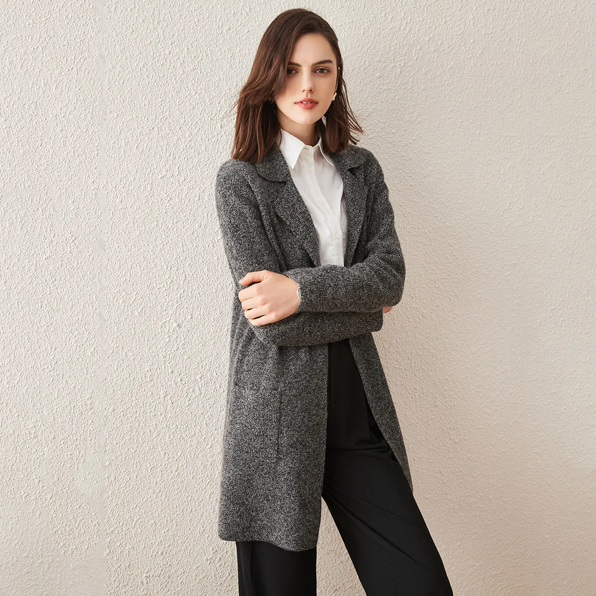 100% Cashmere Women's versatile and stylish Coat sold by COMOBOCA product image thumbnail 2