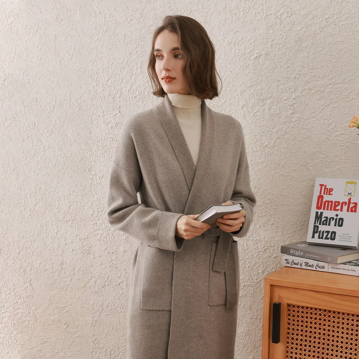 100% Cashmere Women's Long Coat sold by CB Cashmere product image thumbnail 4