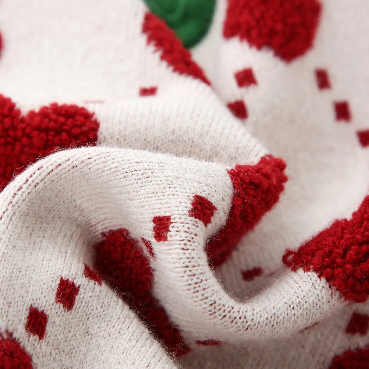 100% Wool Kids' Heart Pattern Knit Cardigan sold by COMOBOCA product image thumbnail 5