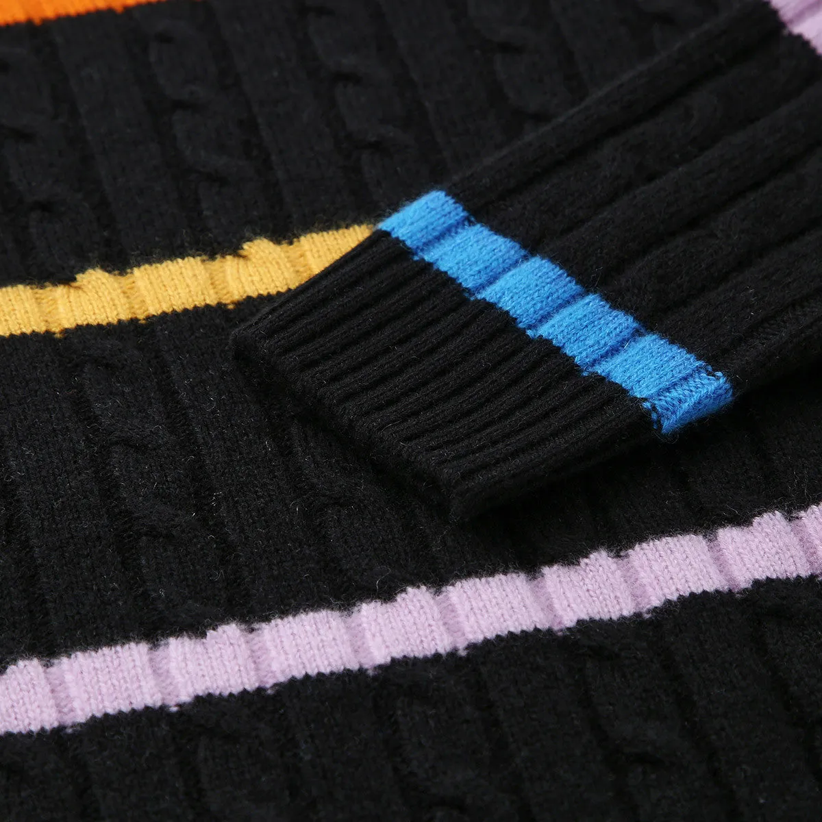 100% Wool Kids' Colorful Striped Knit Sweater sold by COMOBOCA product image thumbnail 4
