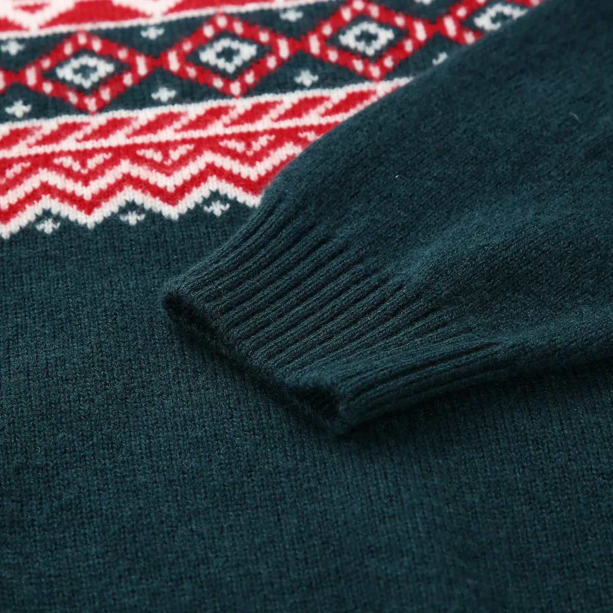 100% Wool Kid's Nordic Patterned Knit Sweater sold by COMOBOCA product image thumbnail 4