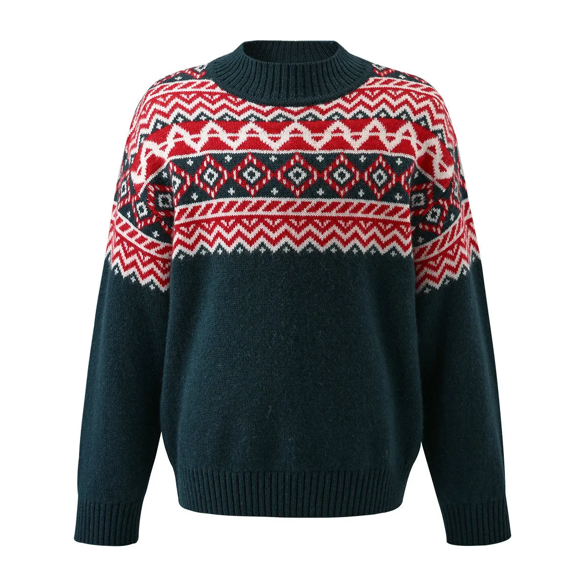 100% Wool Kid's Nordic Patterned Knit Sweater sold by COMOBOCA product image thumbnail 2