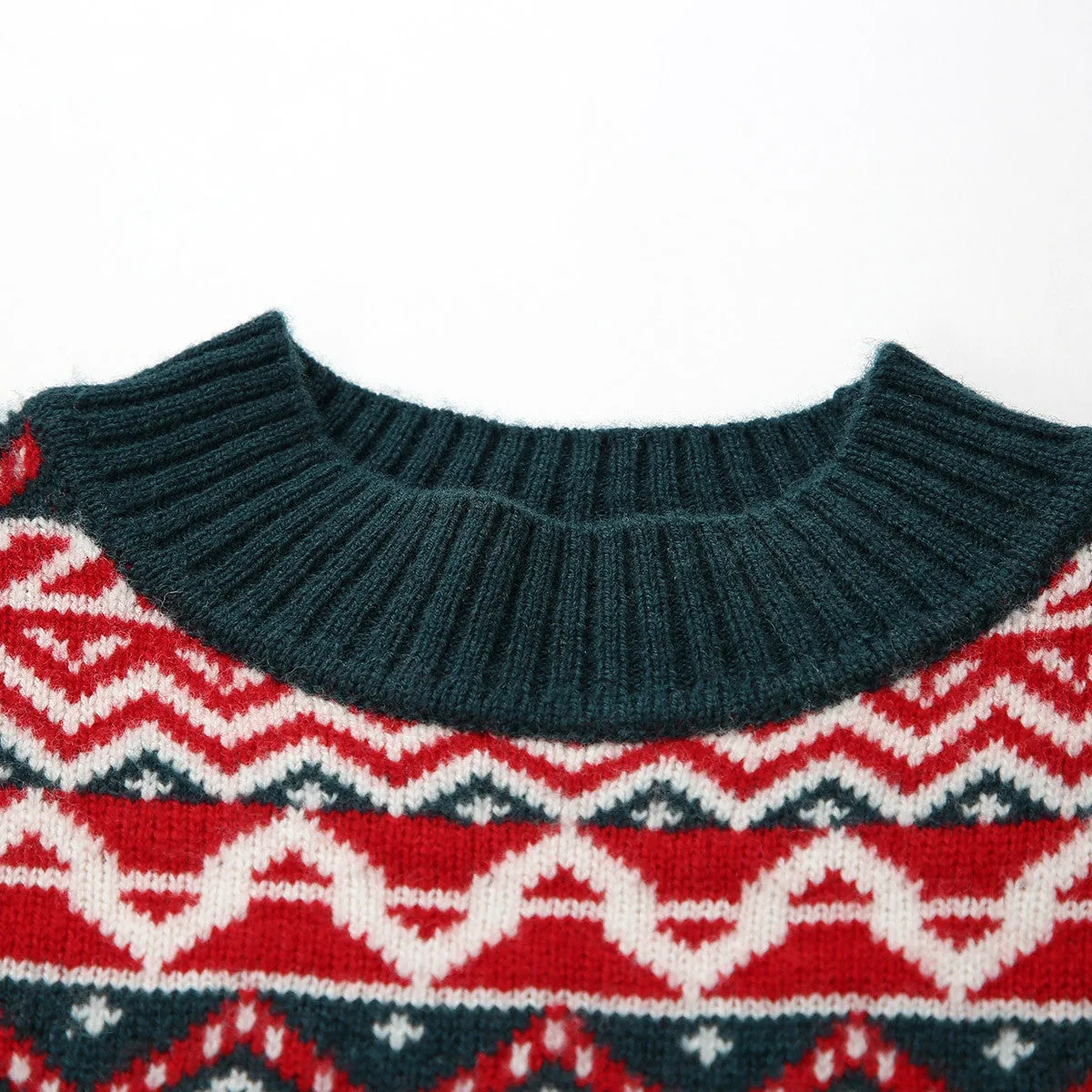 100% Wool Kid's Nordic Patterned Knit Sweater sold by COMOBOCA product image thumbnail 3