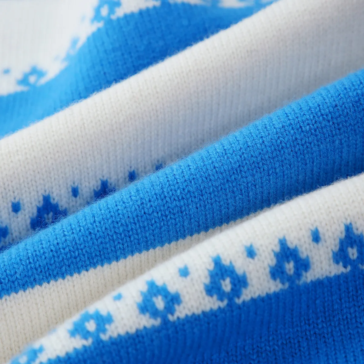 100% Wool Kids' Striped Nordic Pattern Knit Sweater sold by COMOBOCA product image thumbnail 5