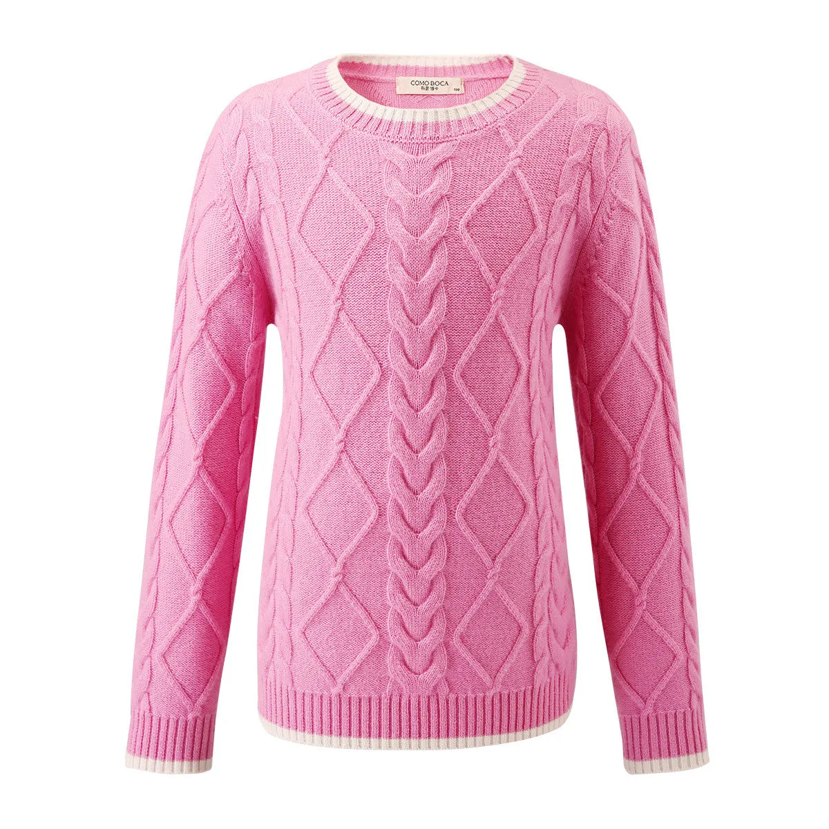100% Wool Kids' Cable Knit Pullover Sweater sold by COMOBOCA product image thumbnail 4