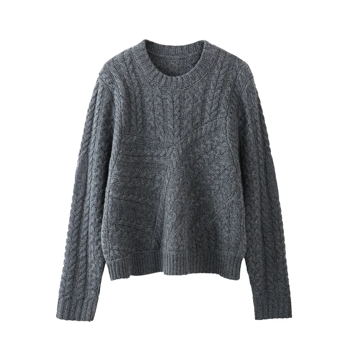 100% Cashmere Women's Chunky Cable Knit Sweater sold by COMOBOCA