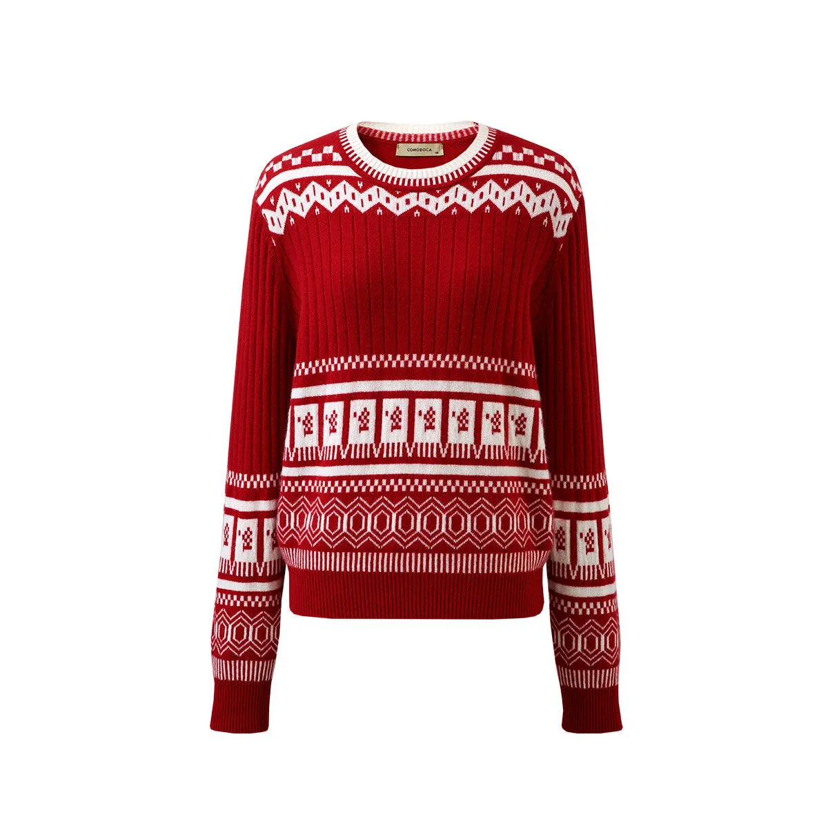 100% Cashmere Women's Sweater with Abstract Design sold by COMOBOCA product image thumbnail 4