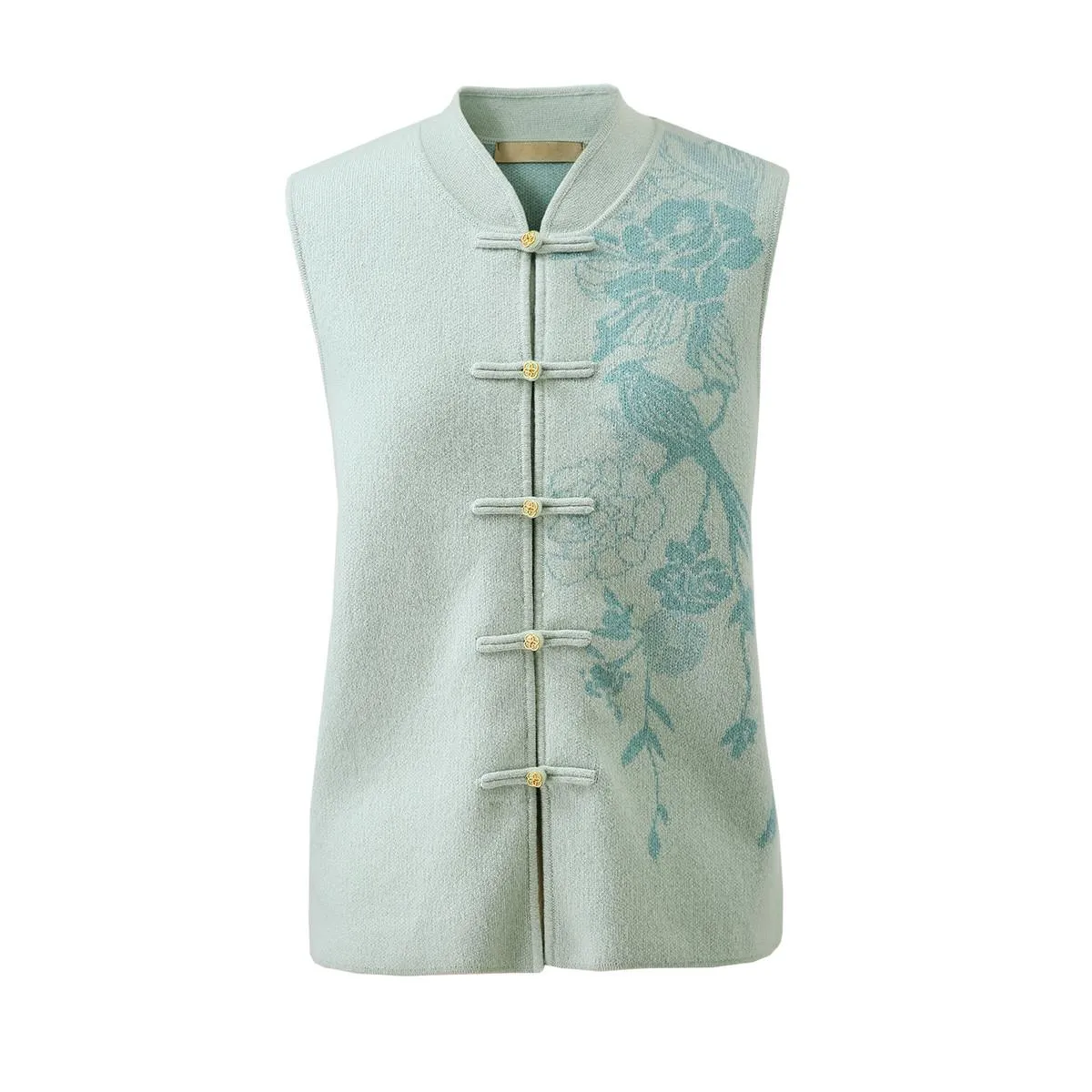 100% Cashmere Womens Intricate Embroidered Vest sold by COMOBOCA product image thumbnail 4