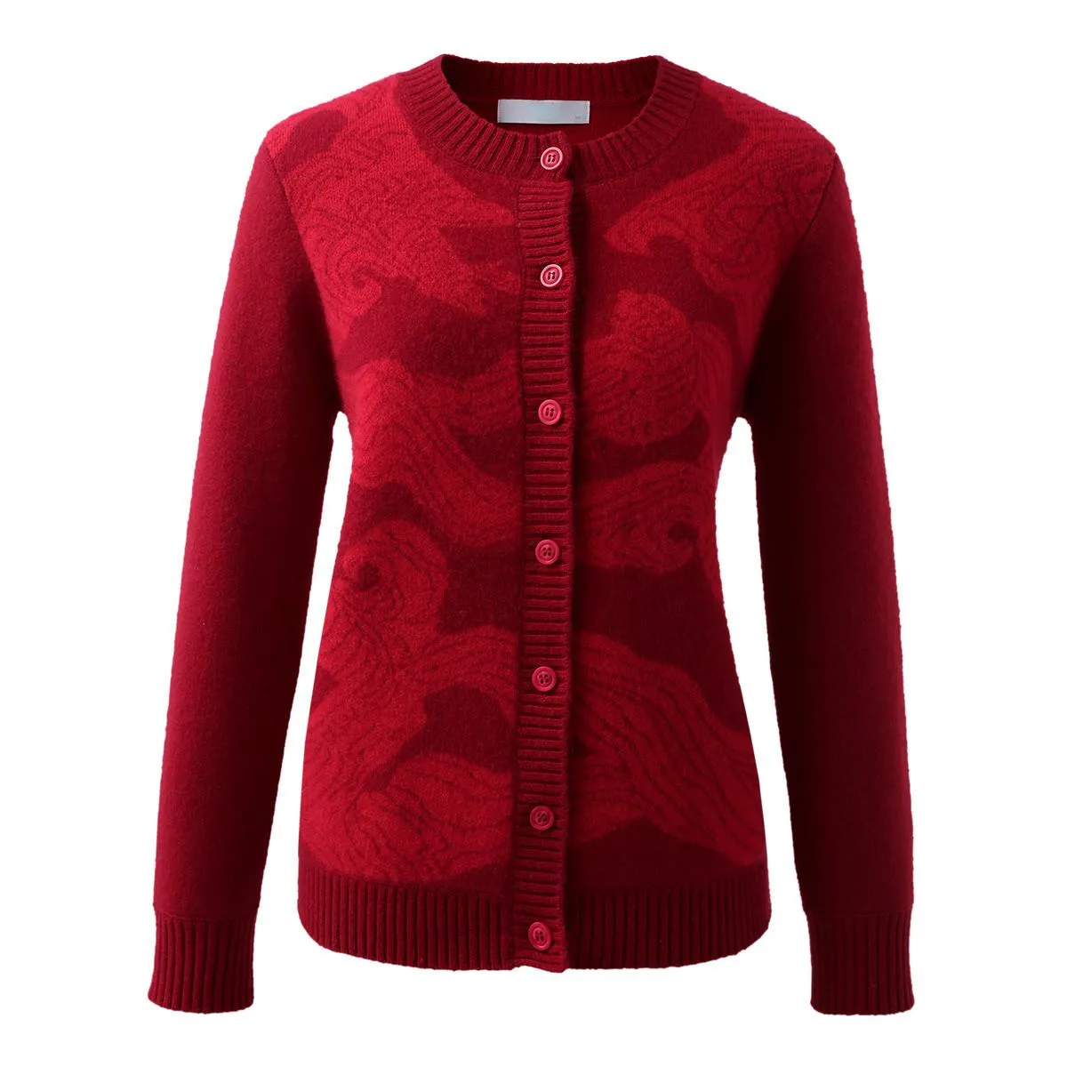 100% Cashmere Cardigan with Textured Pattern sold by COMOBOCA product image thumbnail 5