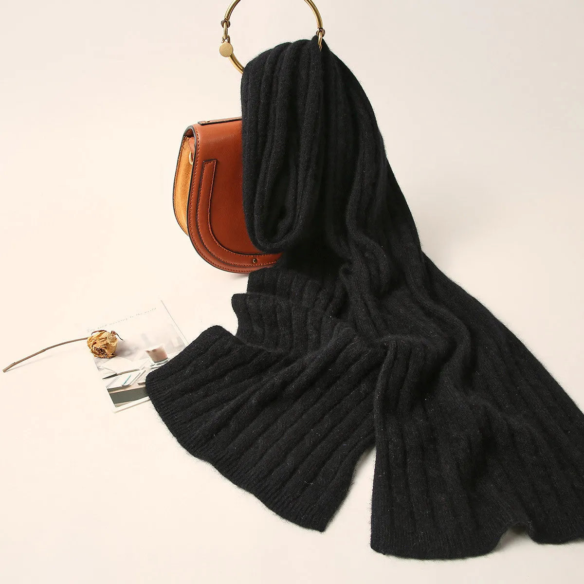 100% Cashmere Women's Soft Versatile Scarf sold by COMOBOCA product image thumbnail 4