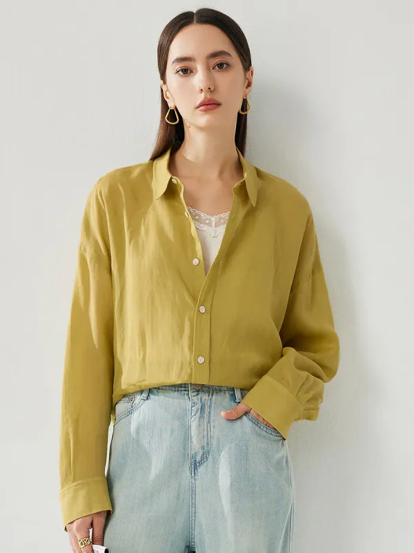 100% Ramie Women's Long Sleeve Button Up Shirt sold by COMOBOCA