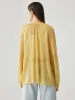 100% Mulberry Silk Women's Bow Tie Blouse sold by COMOBOCA