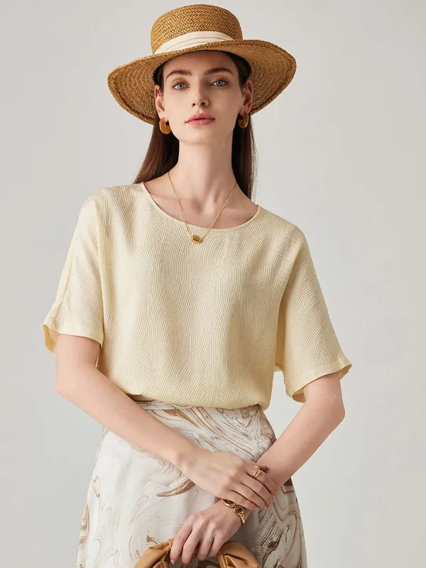 Women's Ribbed Knit Short Sleeve T-Shirt sold by COMOBOCA