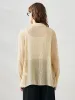 100% Mulberry Silk Women's Textured Button Silk Shirt sold by COMOBOCA