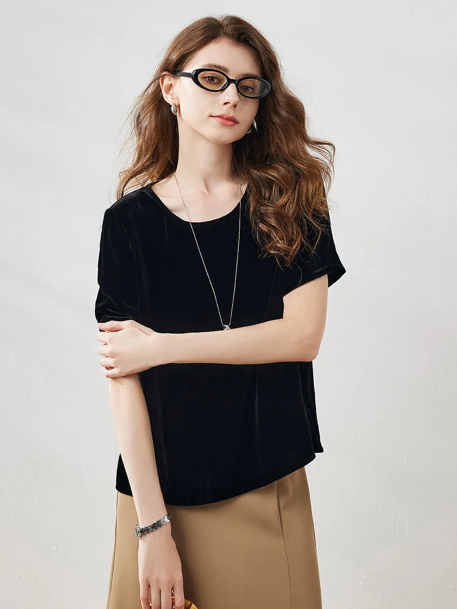 100% Mulberry Silk Women's Elegant T-Shirt sold by COMOBOCA