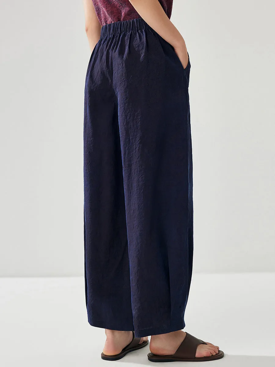 100% Mulberry Silk Women's Reversible High Waist Pants sold by COMOBOCA product image thumbnail 2