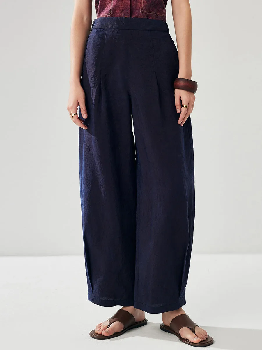 100% Mulberry Silk Women's Reversible High Waist Pants sold by COMOBOCA