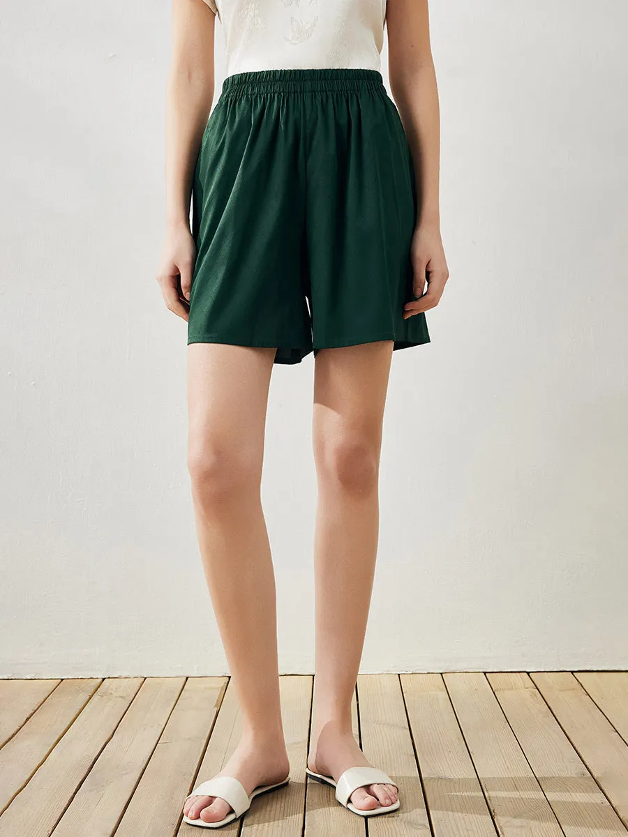 Women's Elastic Waistband Pocket Shorts sold by COMOBOCA