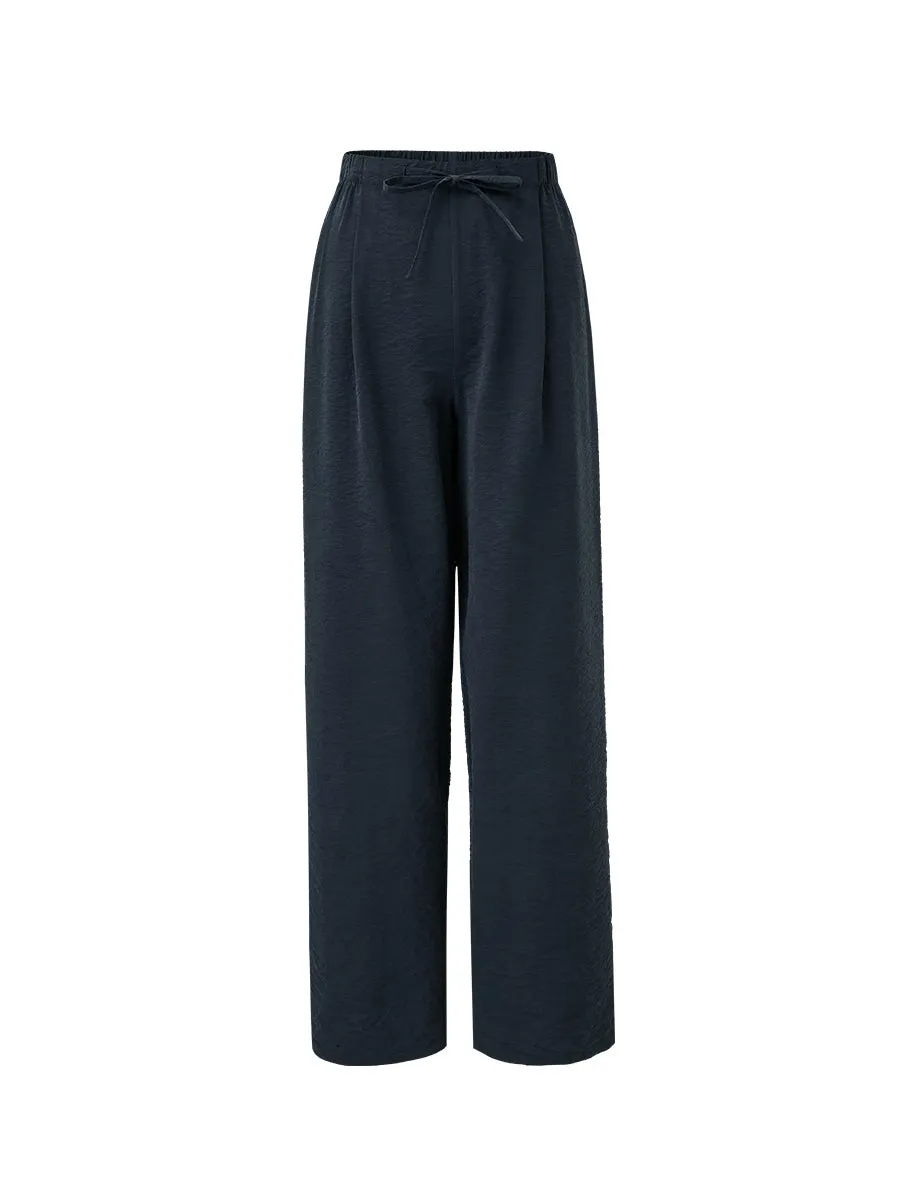 Women's Wide Leg Drawstring Pocket Pants sold by COMOBOCA product image thumbnail 3