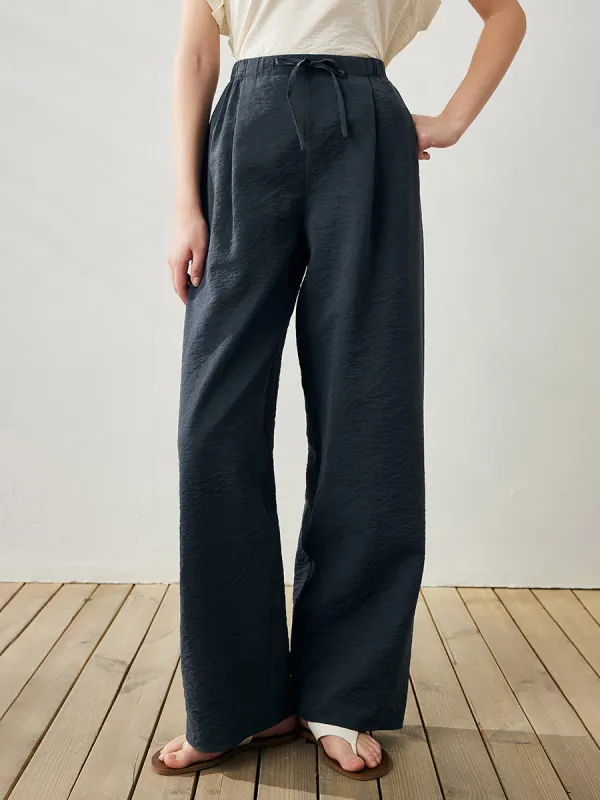 Women's Wide Leg Drawstring Pocket Pants sold by COMOBOCA