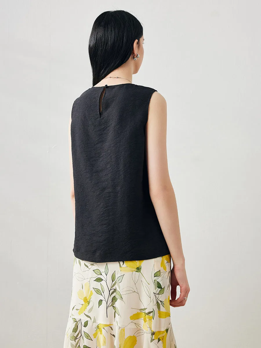 Women's Textured Back Keyhole Tank Top sold by COMOBOCA product image thumbnail 2