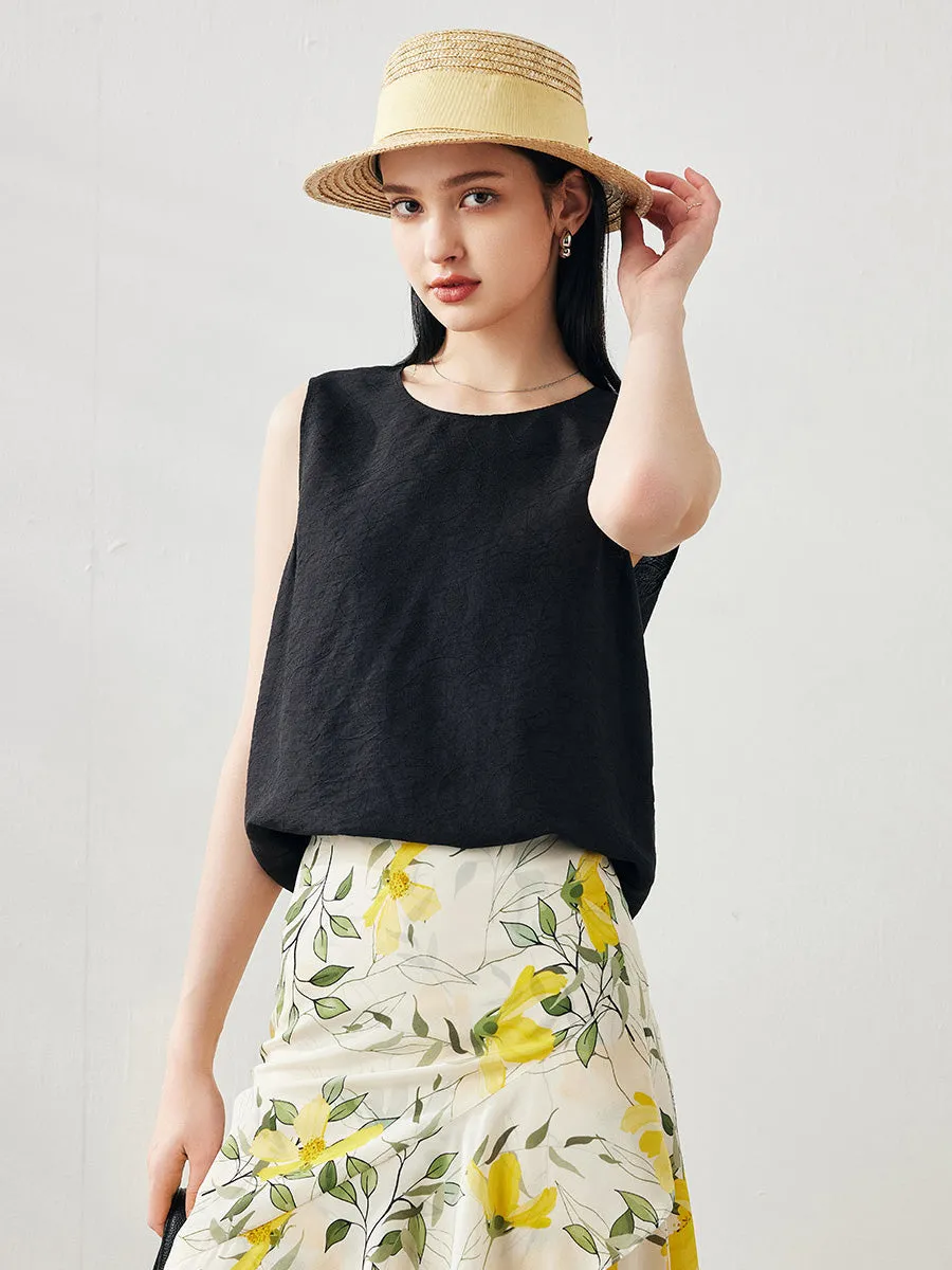 Women's Textured Back Keyhole Tank Top sold by COMOBOCA