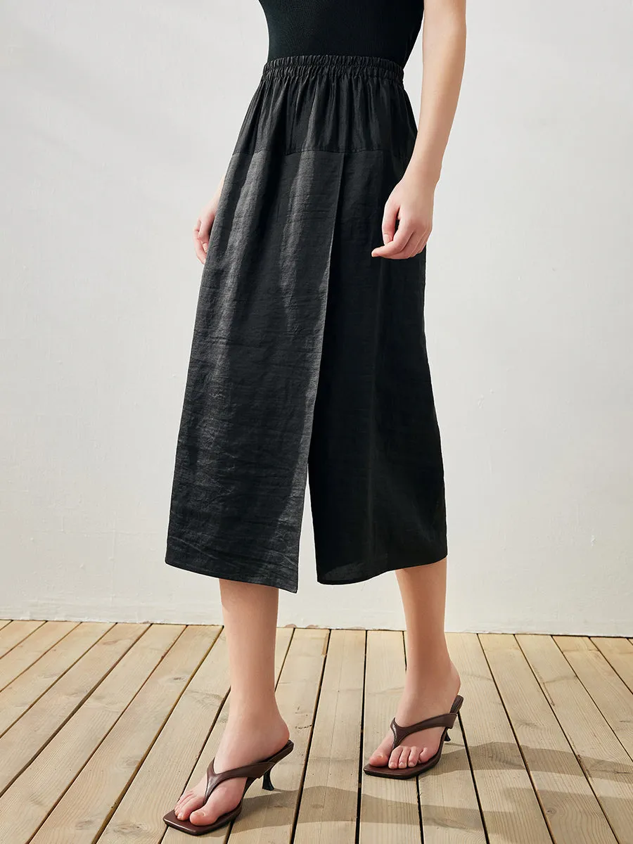 COMOBOCA Women's Elastic Waist Mulberry Silk Midi Skirt sold by COMOBOCA product image thumbnail 5