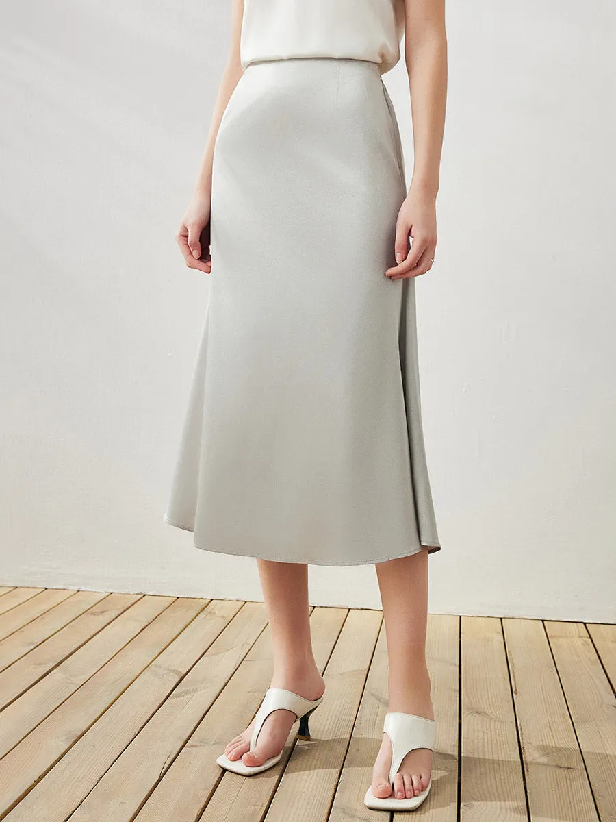 Women's Elastic Waistband Chic Midi Skirt sold by COMOBOCA