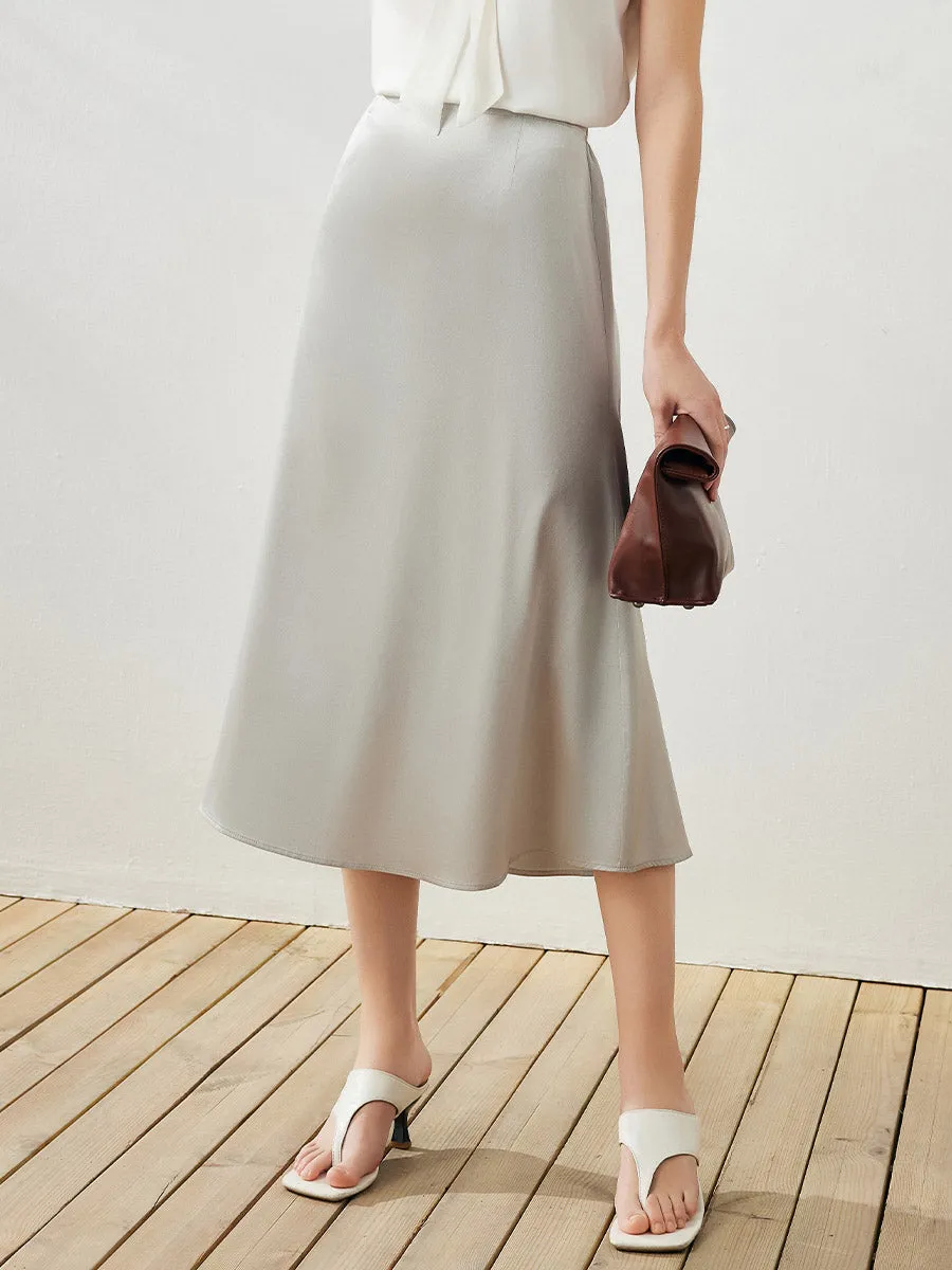 Women's Elastic Waistband Chic Midi Skirt sold by COMOBOCA product image thumbnail 2