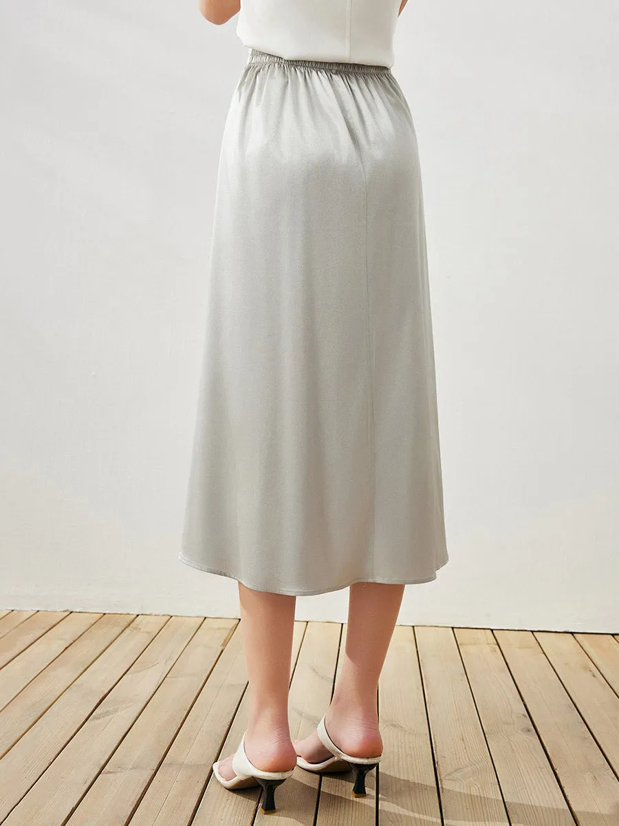 Women's Elastic Waistband Chic Midi Skirt sold by COMOBOCA product image thumbnail 4