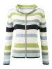 Women's Versatile Striped Zip-Up Hoodie Cardigan sold by COMOBOCA