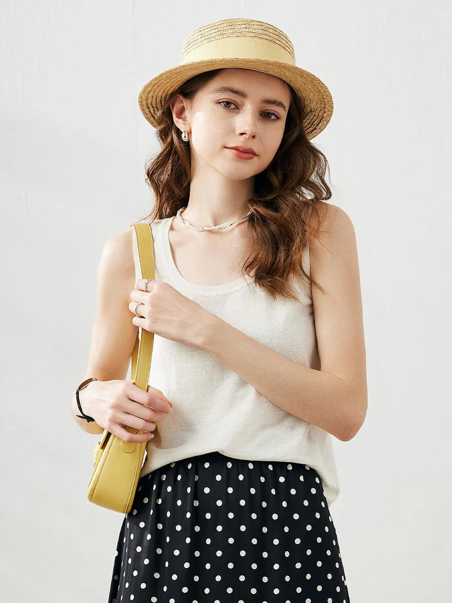 Women's Linen Versatile Basic Tank Top sold by COMOBOCA