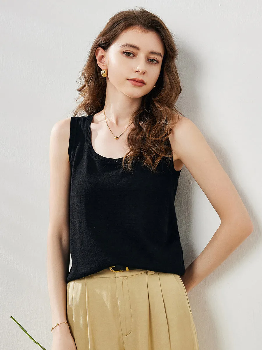 Women's Linen Versatile Basic Tank Top sold by COMOBOCA product image thumbnail 5