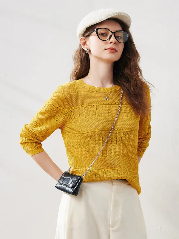 Women's Stylish Textured Knit Sweater sold by COMOBOCA