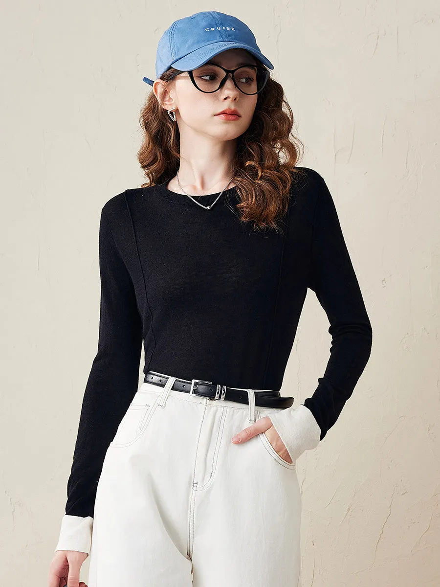 Women's Essential Color-Blocked Knit Sweater sold by COMOBOCA product image thumbnail 5