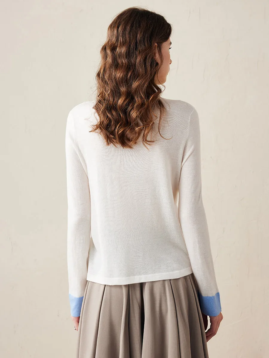 Women's Essential Color-Blocked Knit Sweater sold by COMOBOCA product image thumbnail 2