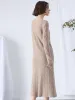 100% Cashmere Women's Cable Knit Sweater Dress sold by COMOBOCA