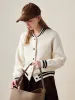 100% Wool Women's Striped Ribbing Jacket sold by COMOBOCA