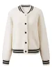 100% Wool Women's Striped Ribbing Jacket sold by COMOBOCA