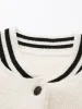 100% Wool Women's Striped Ribbing Jacket sold by COMOBOCA