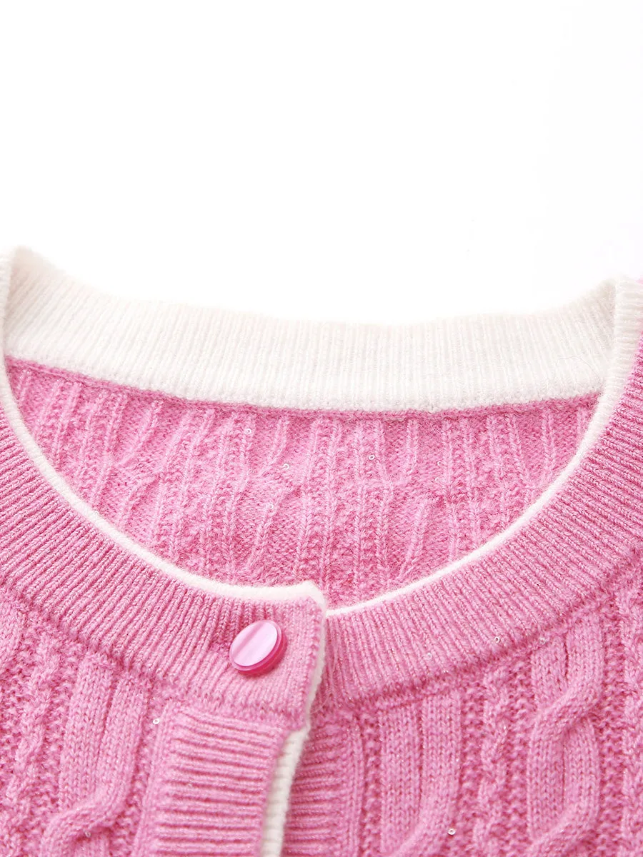 100% Wool Women's Cable Knit Cardigan sold by COMOBOCA product image thumbnail 5