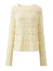 100% Wool Women's Lace Ribbed Knit Sweater sold by COMOBOCA