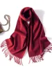 100% Wool Fringe Versatile Scarf sold by COMOBOCA