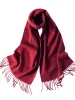 100% Wool Fringe Versatile Scarf sold by COMOBOCA