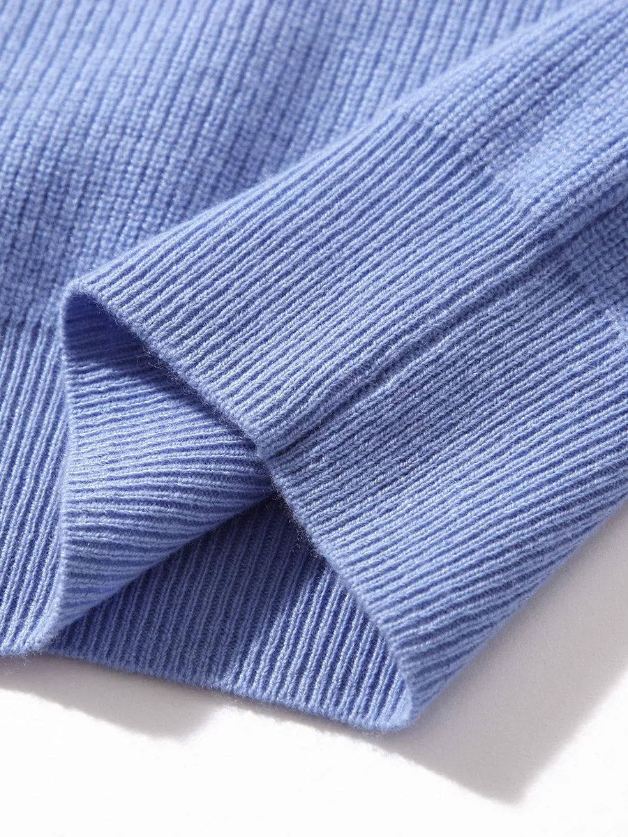 100% Wool Women's Contrast Sleeve Sweater sold by COMOBOCA product image thumbnail 5