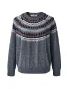 100% Wool Women's Geometric Fair Isle Knit Sweater sold by COMOBOCA