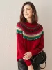 100% Cashmere Women's Fair Isle Sweater sold by COMOBOCA