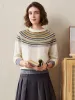 100% Cashmere Women's Fair Isle Knit Sweater sold by COMOBOCA