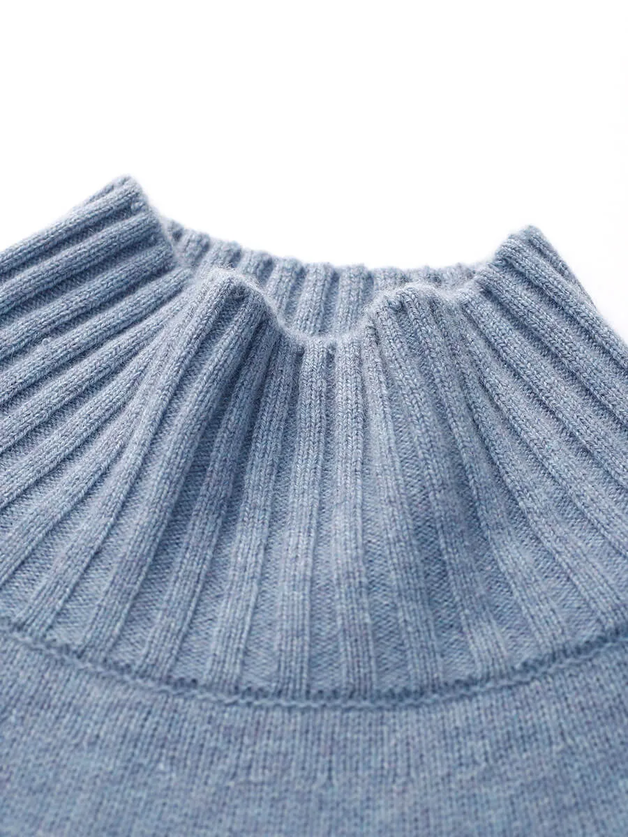 100% Cashmere Women's Mock Neck Fair Isle Cable Knit Sweater sold by COMOBOCA product image thumbnail 3