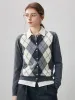 100% Cashmere Women's Argyle Pattern Cardigan sold by COMOBOCA